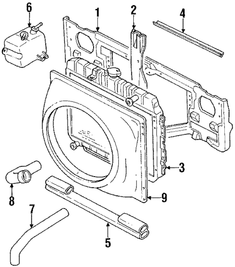 Radiator & Components for 1988 Isuzu Pickup #1