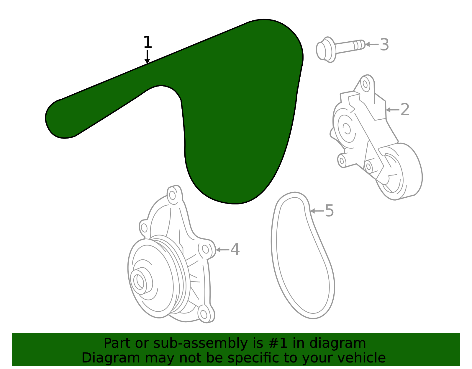 OEM 2024-2025 Toyota Tacoma Serpentine Belt Part # 90916-A2031 | Modern ...