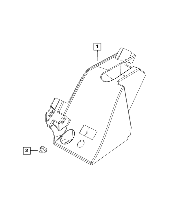 « 6101968 – Interior Trim : Hex Ecrou Et Rondelle pour Mopar Image »