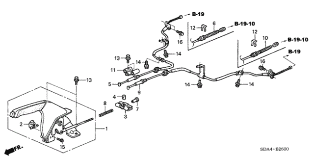 Parking Brake for 2006 Honda Accord #0