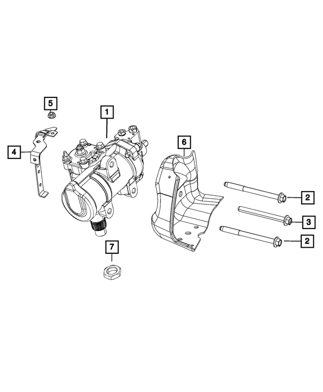 5154354AA - Steering: Steering Gear Bracket for Mopar Image image