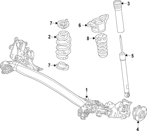 Rear Suspension for 2023 Mazda CX-50 #1