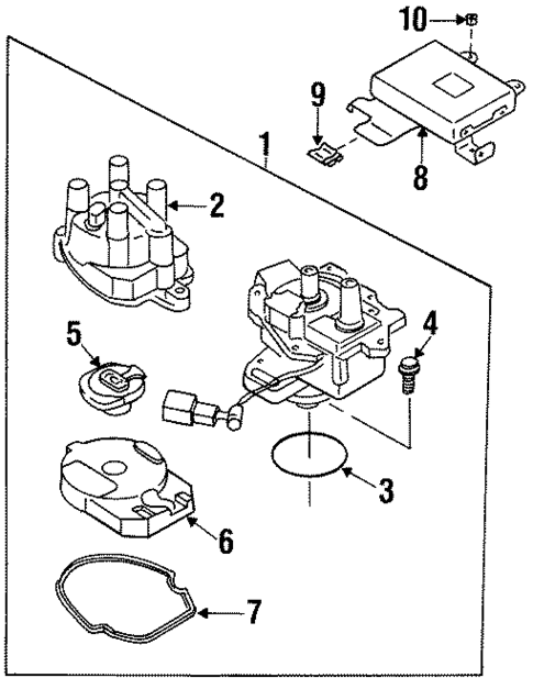Distributor for 1995 Nissan Sentra #0