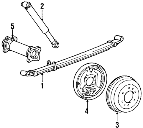Rear Suspension for 1989 Dodge Raider #2