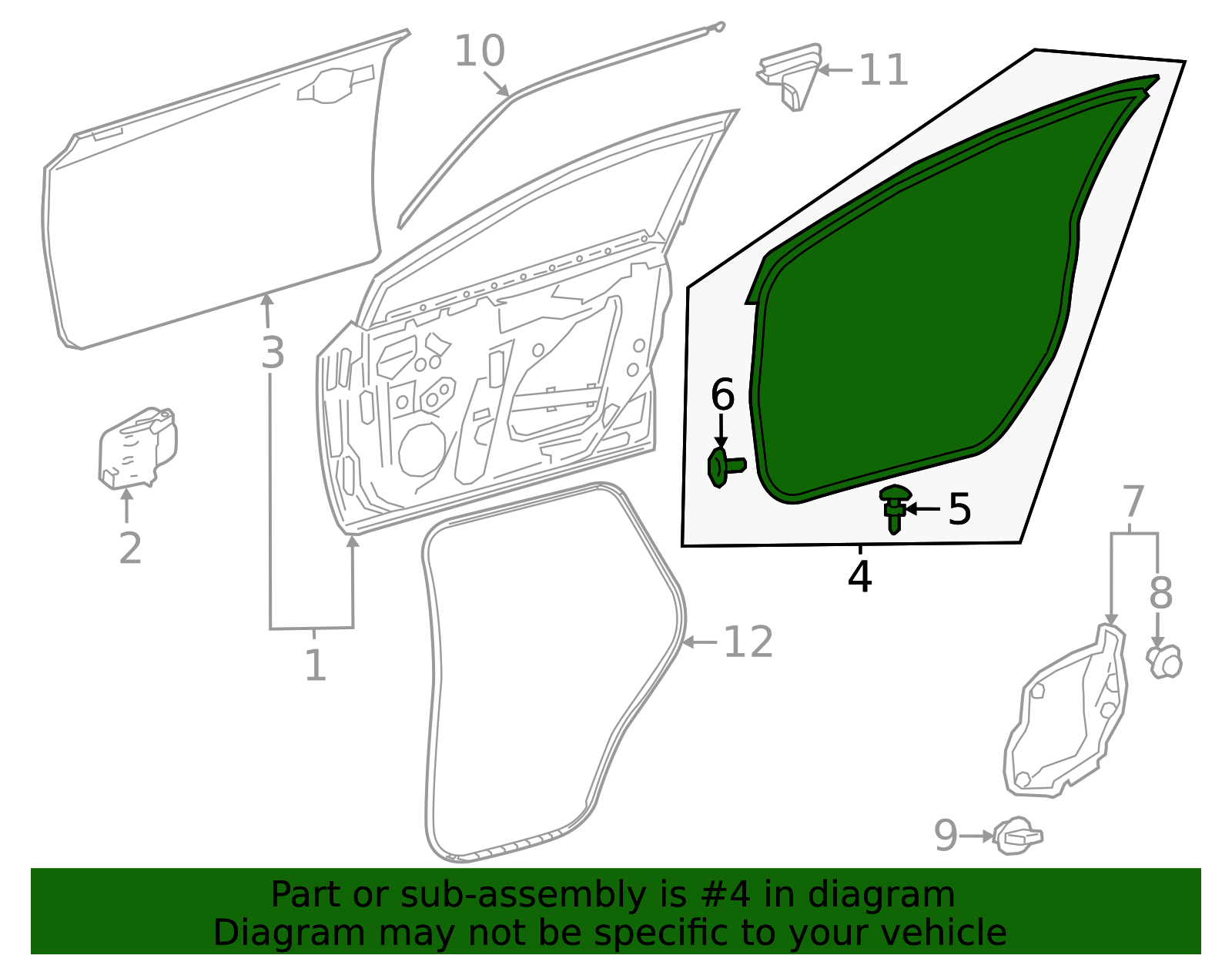 2024-2025 Toyota Land Cruiser Surround Weather-Strip 67862-60200