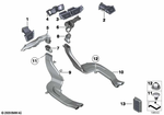 64222991366 - : Adapter, Fresh-Air Grille for BMW Image
