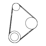 900809112283 - Cooling System: Drive Belt for Toyota: Camry, Solara Image