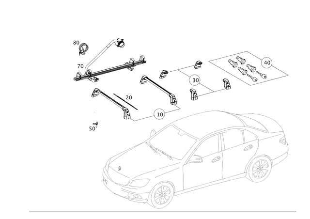 2049820009 - Roof Carrier Systems: Cover Cap for Mercedes-Benz Image