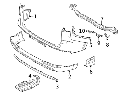 Bumper & Components - Rear for 2024 Kia Carnival #0