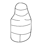 74829S84A00 - Body: Trunk Lid Stopper for Honda: Accord, Civic, Insight, S2000 Image