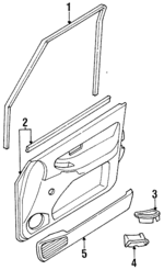 8094450Y00 - : Pull Strap for Nissan: Sentra Image