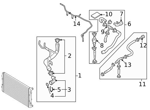 Hoses & Lines for 2009 Volkswagen Rabbit #1