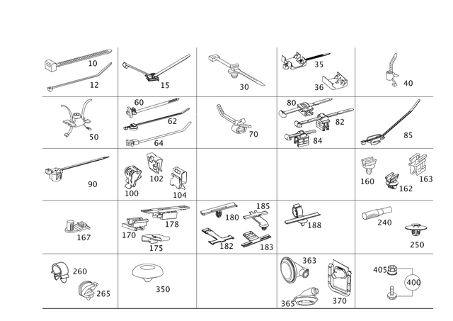 19979490 - Electrical Equipment and Instruments: Cable Tie for Mercedes-Benz: 180A, 180b, 180C, 190, 190D, 190E, 200, 200D, 220a, 250, 280CE, 300C, 300CD, 300CE, 300D, 300E, 300S, 300SE, 300SEL, 300SL, 300TD, 300TE, 350SD, 380SEC, 380SL, 380SLC, 400SE, 400SEL, 450SL, 450SLC, 500SEL, 500SL, 560SEC, 560SEL, 600SEL, 600SL, A220, A35 AMG, AMG GT, AMG GT 43, AMG GT 53, AMG GT 55, AMG GT 63, AMG GT 63 Pro, AMG GT 63 S, AMG GT 63 S E Performance, AMG GT Black Series, AMG GT C, AMG GT R, AMG GT S, C230, C240, C250, C280, C300, C32 AMG, C320, C350, C350e, C400, C43 AMG, C450 AMG, C55 AMG, C63 AMG, C63 AMG S, C63 AMG S E Performance, CL500, CL55 AMG, CL550, CL600, CL63 AMG, CL65 AMG, CLA250, CLA35 AMG, CLA45 AMG, CLA45 AMG S, CLE300, CLE450, CLE53 AMG, CLK320, CLK350, CLK500, CLK55 AMG, CLK550, CLK63 AMG, CLS400, CLS450, CLS500, CLS53 AMG, CLS55 AMG, CLS550, CLS63 AMG, CLS63 AMG S, E250, E300, E320, E350, E400, E43 AMG, E450, E500, E53 AMG, E55 AMG, E550, E63 AMG, E63 AMG S, EQB 250+, EQB 300, EQB 350, EQE 350, EQE 350 SUV, EQE 350+, EQE 350+ SUV, EQE 500, EQE 500 SUV, EQE AMG, EQE AMG SUV, EQS 450, EQS 450 SUV, EQS 450+, EQS 450+ SUV, EQS 580, EQS 580 SUV, EQS AMG, G500, G550, G580, G63 4x4 Squared AMG, G63 AMG, GL350, GL450, GL550, GL63 AMG, GLA250, GLA35 AMG, GLA45 AMG, GLB250, GLB35 AMG, GLC300, GLC350e, GLC43 AMG, GLC63 AMG, GLC63 AMG S, GLC63 AMG S E Performance, GLE300d, GLE350, GLE400, GLE43 AMG, GLE450, GLE450 AMG, GLE450e, GLE53 AMG, GLE550e, GLE580, GLE63 AMG, GLE63 AMG S, GLK250, GLK350, GLS350d, GLS450, GLS550, GLS580, GLS63 AMG, Maybach EQS 680 SUV, Maybach GLS600, Maybach S550, Maybach S560, Maybach S580, Maybach S600, Maybach S650, Maybach S680, ML250, ML350, ML400, ML550, ML63 AMG, R320, R350, R500, S350, S400, S420, S430, S450, S500, S55 AMG, S550, S550e, S560, S580, S580e, S600, S63 AMG, S63 AMG E Performance, S65 AMG, SL400, SL43 AMG, SL450, SL500, SL55 AMG, SL550, SL600, SL63 AMG, SL63 AMG S E Performance, SL65 AMG, SLC300, SLC43 AMG, SLK230, SLK250, SLK280, SLK300, SLK320, SLK350, SLK55 AMG Image image