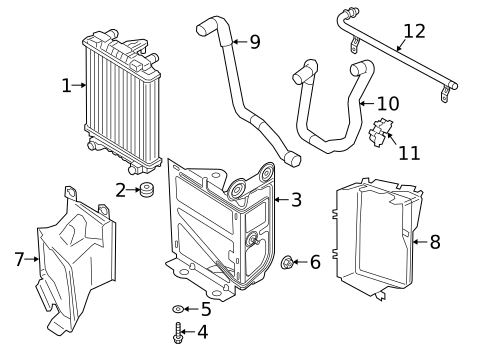 Radiator & Components for 2020 Audi TT Quattro #2