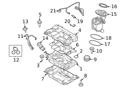 Fuel Storage for 2021 BMW X3 #0