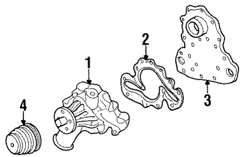Water Pump for 1992 Chevrolet C3500 #0