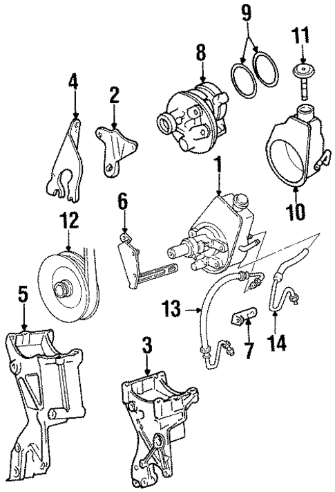Pump & Hoses for 1991 Chevrolet K2500 Pickup #0