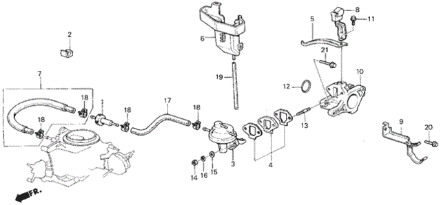 Fuel Pump - Fuel Tube for 1987 Honda Civic #0