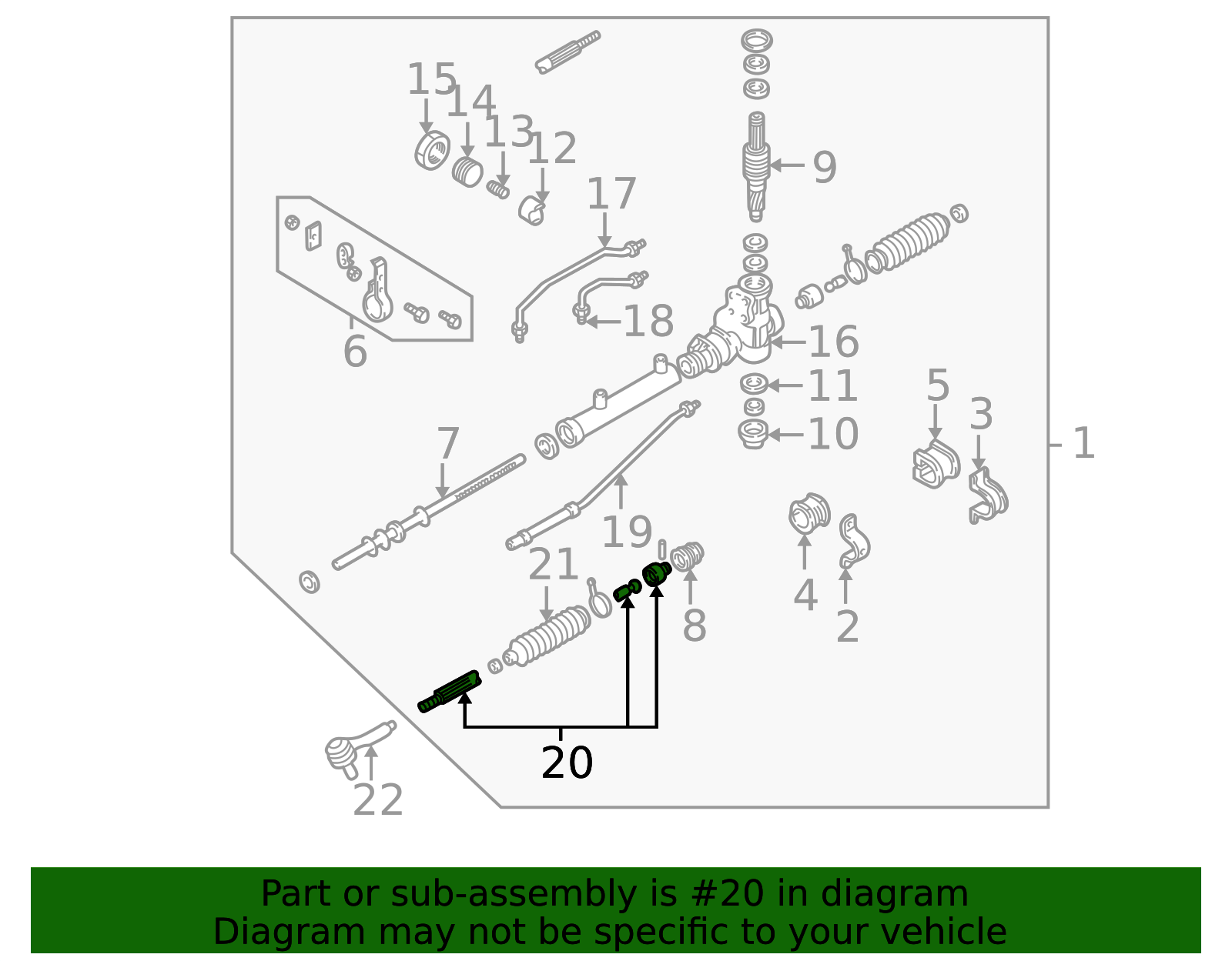 1998-2004 Kia Inner Tie Rod 0K2A2-32240 | OEM Parts Online