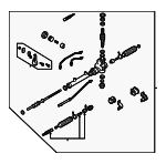 K2C132110 - Steering: Gear Assembly for Kia: Sephia, Spectra Image