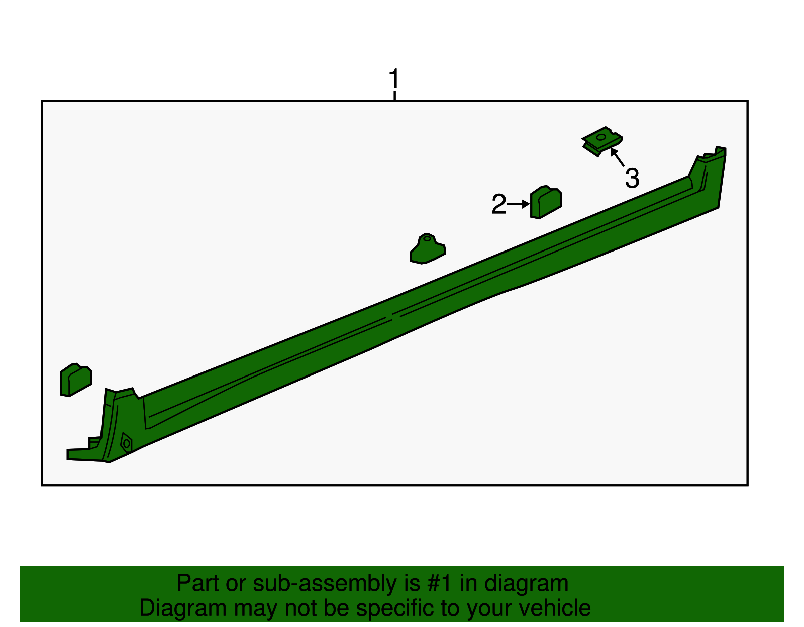 42617386 - 2017-2023 Chevrolet Bolt EV - Driver Side Rocker Panel ...