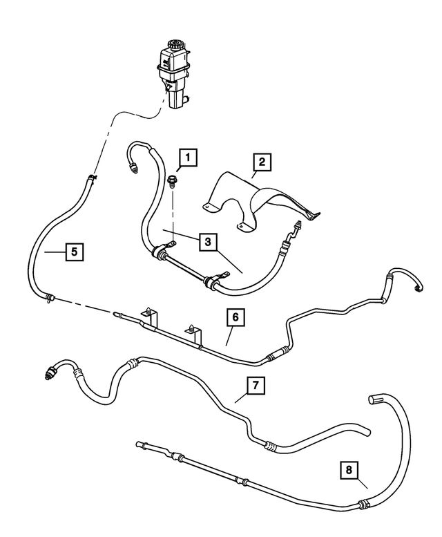 5272818AG - : Power Steering Pressure Hose for Mopar Image