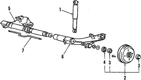 Rear Suspension for 1986 Dodge Colt #2