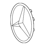 2548171700 - Accessories: Grille Emblem for Mercedes-Benz Image