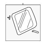 73560SZAA20 - : 2012-2015 Honda Pilot - Glass Set L Quarter (Privacy)(United L-N Glass) for Honda: Pilot Image