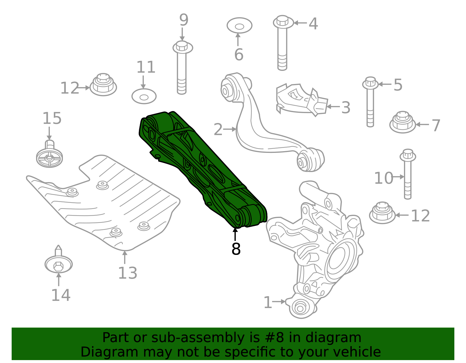 2023-2026 BMW Lower Control Arm 33328835607 | OEM Parts Online