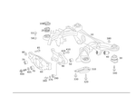 2213511542 - Rear Axle: Rubber Bushing for Mercedes-Benz Image