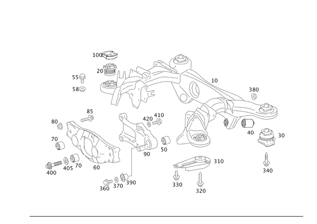 3278 - Rear Axle: Hexagon Nut for Mercedes-Benz Image image