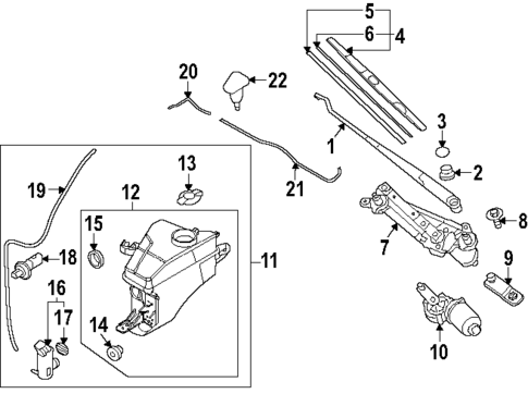 Wiper & Washer Components for 2025 Hyundai Ioniq 6 #0