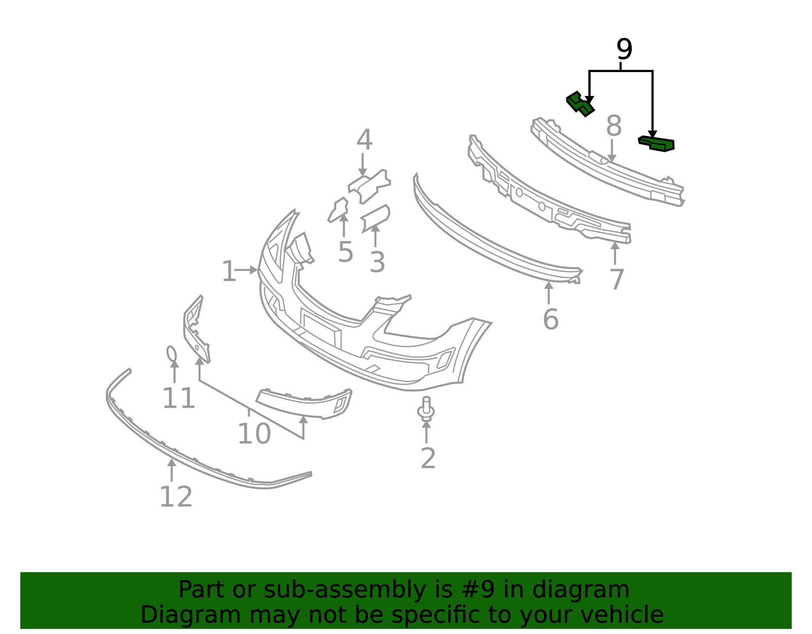 86583-1G000 - Reinforced Beam Bracket 2006-2009 Kia | Kia.Parts Store