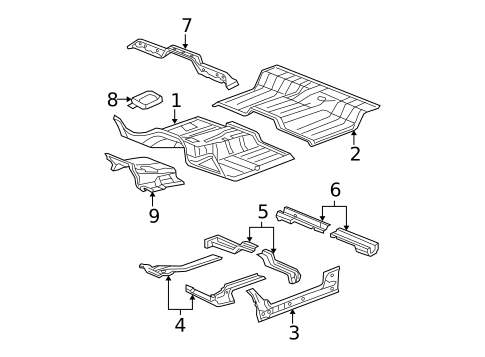 Floor - Cab for 2007 Dodge Ram 1500 #1