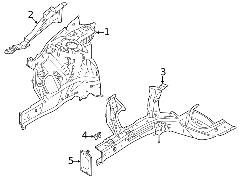 Structural Components & Rails for 2022 Kia Niro EV #0