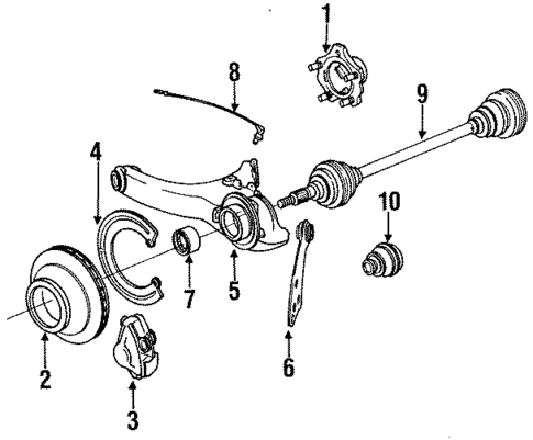 Rear Suspension for 1992 Porsche 911 #1