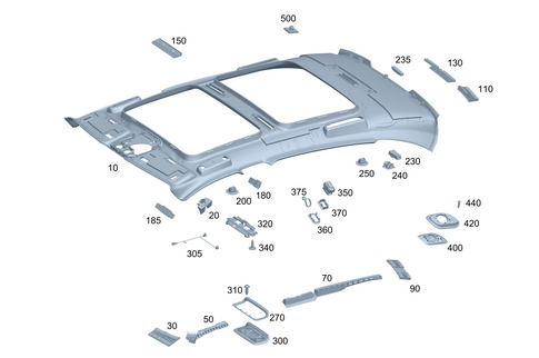 Roof Lining/Headlining for 2021 Mercedes-Benz S580 #0