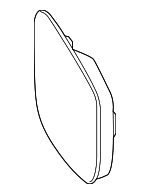 76203THRA11 - Body: Mirror Glass for Honda: Odyssey Image