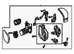 76200THRA61ZE - : Mirror Assembly for Honda: Odyssey Image