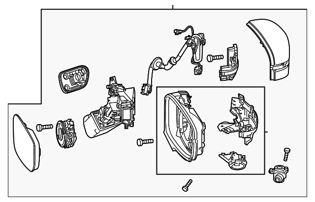 OEM 2018-2024 Honda Odyssey Mirror Assembly 76250-THR-A22ZD