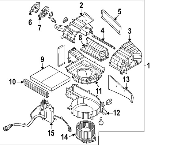 97112JI000 - HVAC: Lower Case for Hyundai Image