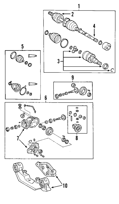 Axle Shafts & Joints for 2004 Pontiac Vibe #0