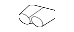 LR179476 - Exhaust: Muffler W/Tailpipe Insulator for Land-Rover Image