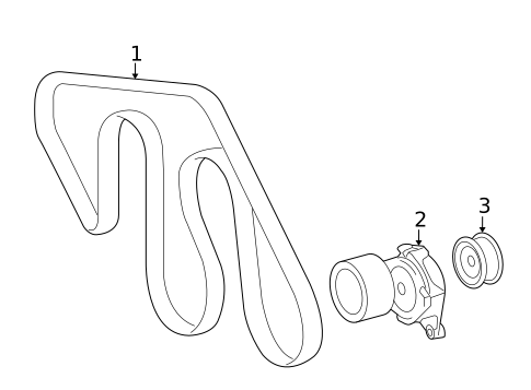 Belts & Pulleys for 2014 Lexus LX570 #0
