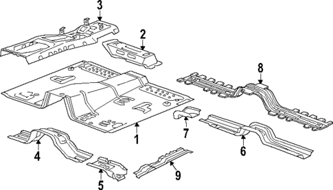 Front Floor for 2023 Chevrolet Colorado #0