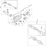 MB3Z3A427P - : Axle Assembly for Ford: Bronco Image