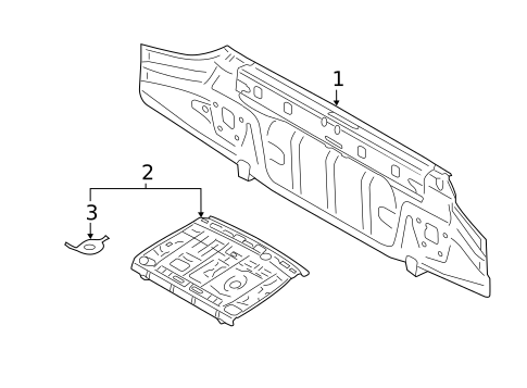 Rear Body for 2022 Subaru Legacy #0
