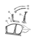 68080957AA - Body Sheet Metal Except Doors: Sill Reinforcement, Left for Dodge: Dart Image
