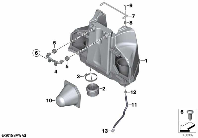 13717705566 - : Intake Muffler for BMW-Motorrad Image